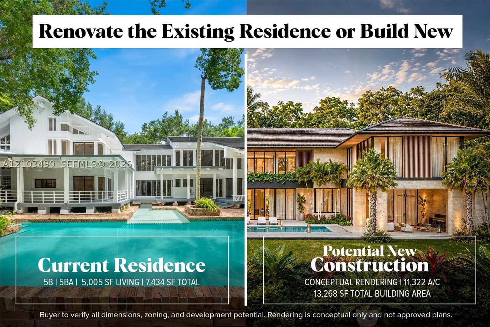 4-bedroom Single-Family Home — 5600 Oakwood Ln, Coral Gables, FL 33156