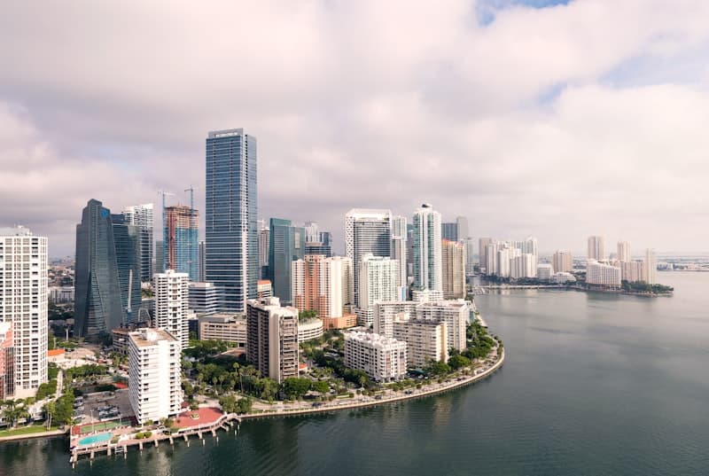 Brickell, Miami havadan görünüm