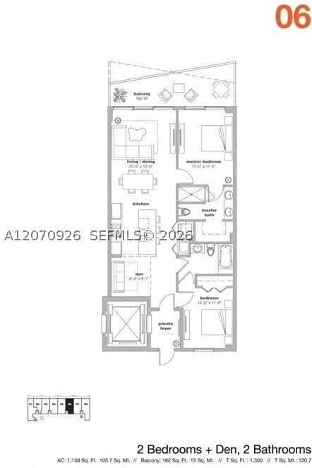 2+1 Condo — 460 28th St #606, Miami, FL 33137
